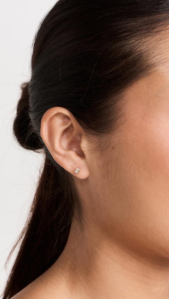 MATEO 14k Baguette Diamond Studs