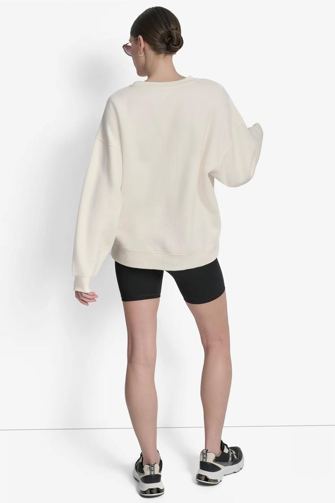 DKNY DKNY STACKED ANIMAL PRINT FLOCKING LOGO LONGLINE