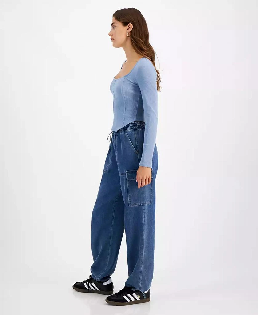 Vanilla Star Juniors' High-Rise Slim-Leg Cargo Pants 3