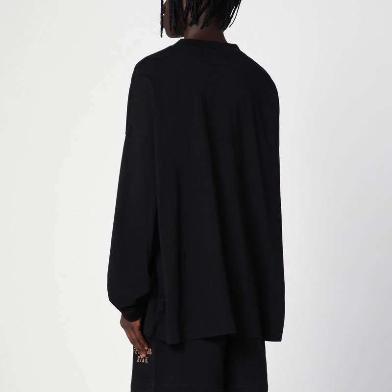 Essentials Black T-Shirt with logo 3