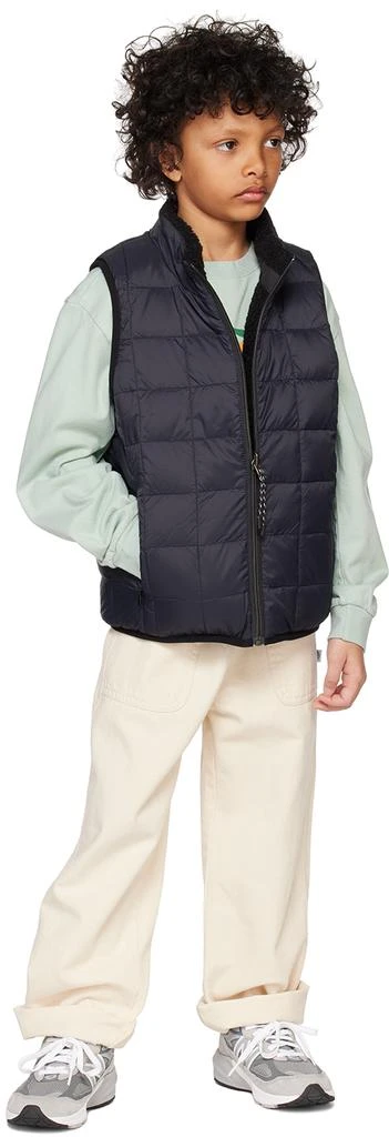 Taion Kids Black Quilted Reversible Vest 4