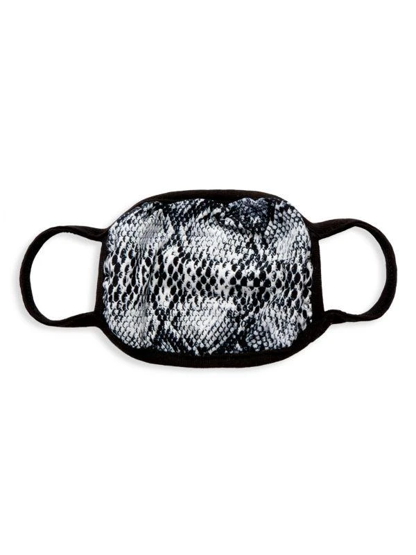 Bari Lynn Little Kid's & Kid's Python-Print Reusable Face Mask 1