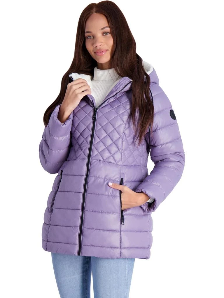 Steve Madden Cozy Lined Glacier Shield Womens Cozy Quilted Glacier Shield Coat 11