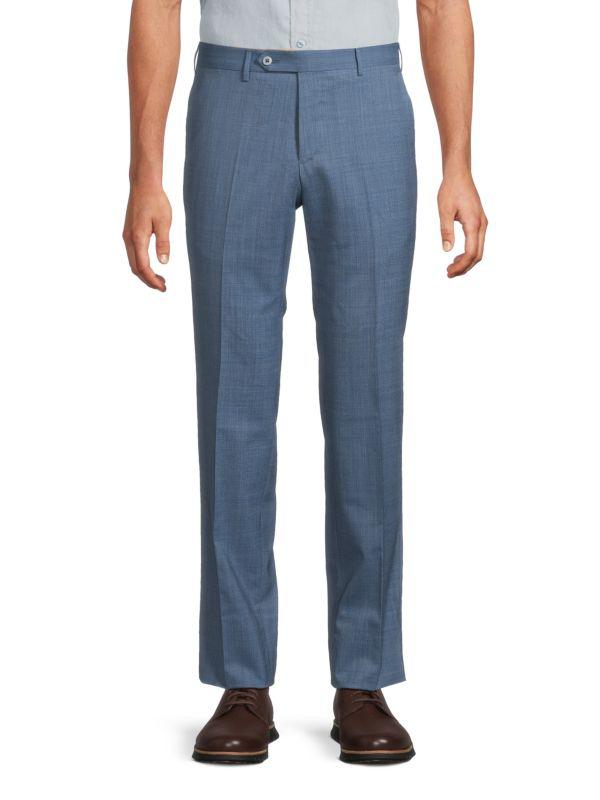 Zanella Curtis Slim Tapered Leg Wool Trousers