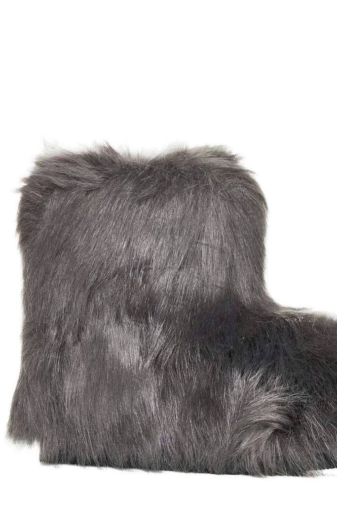 STAND STUDIO Stand Studio Faux-Fur Round-Toe Ankle Boots 4