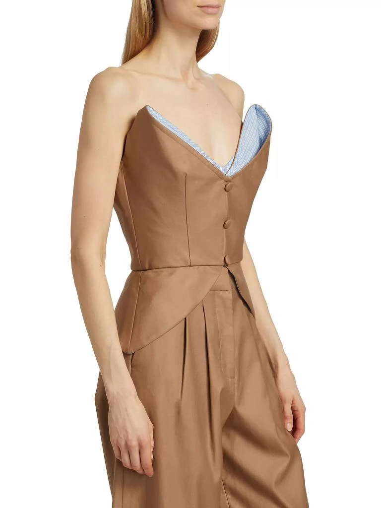 Rosie Assoulin Mother Of Buttons Bodice Top 4