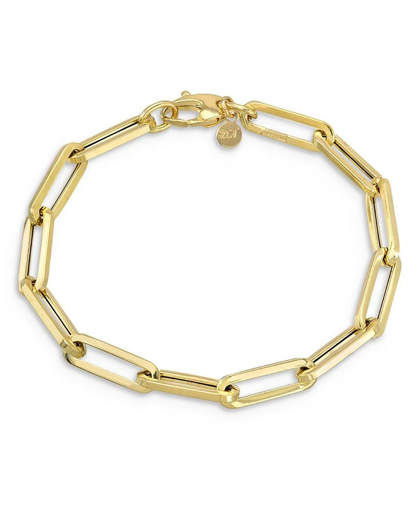 Zoe Lev 14K Yellow Gold Extra Large Paper Clip Chain Bracelet 1
