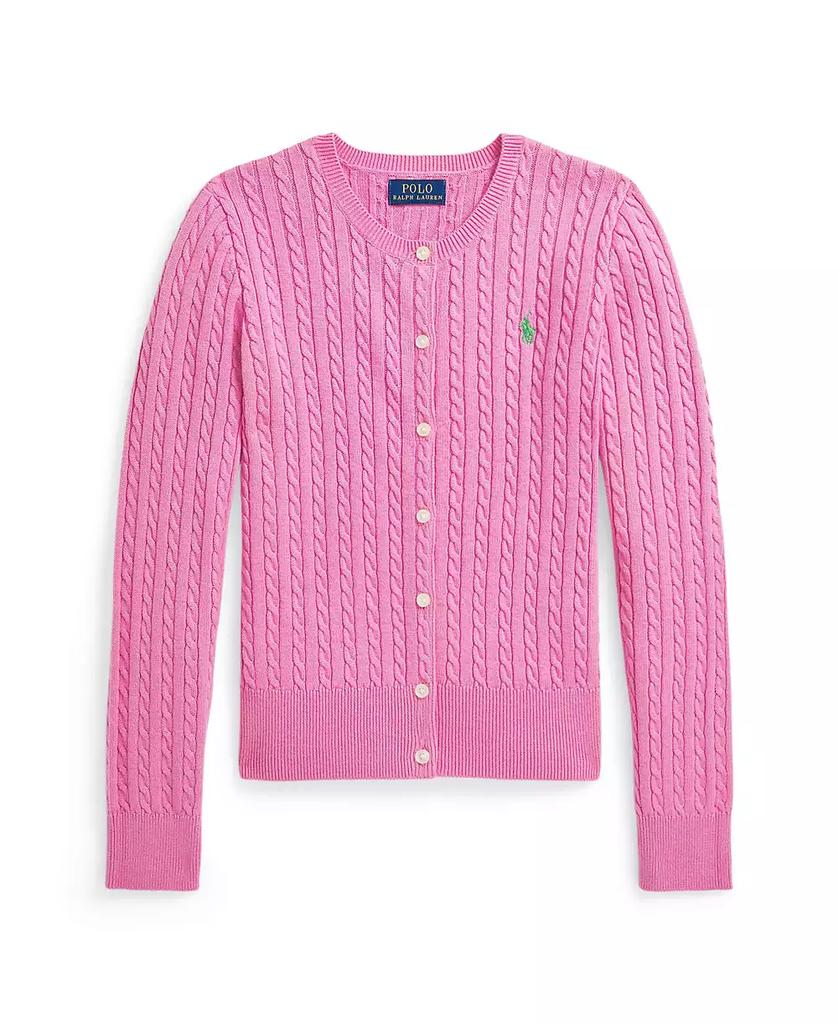 Ralph Lauren Big Girls Mini-Cable Cotton Cardigan