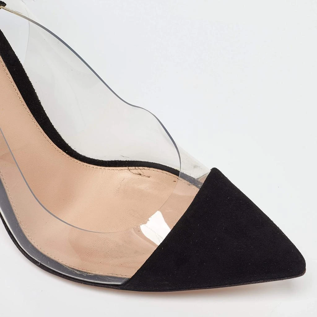 Gianvito Rossi Gianvito Rossi Black PVC and Suede D'orsay Pumps Size 38 7