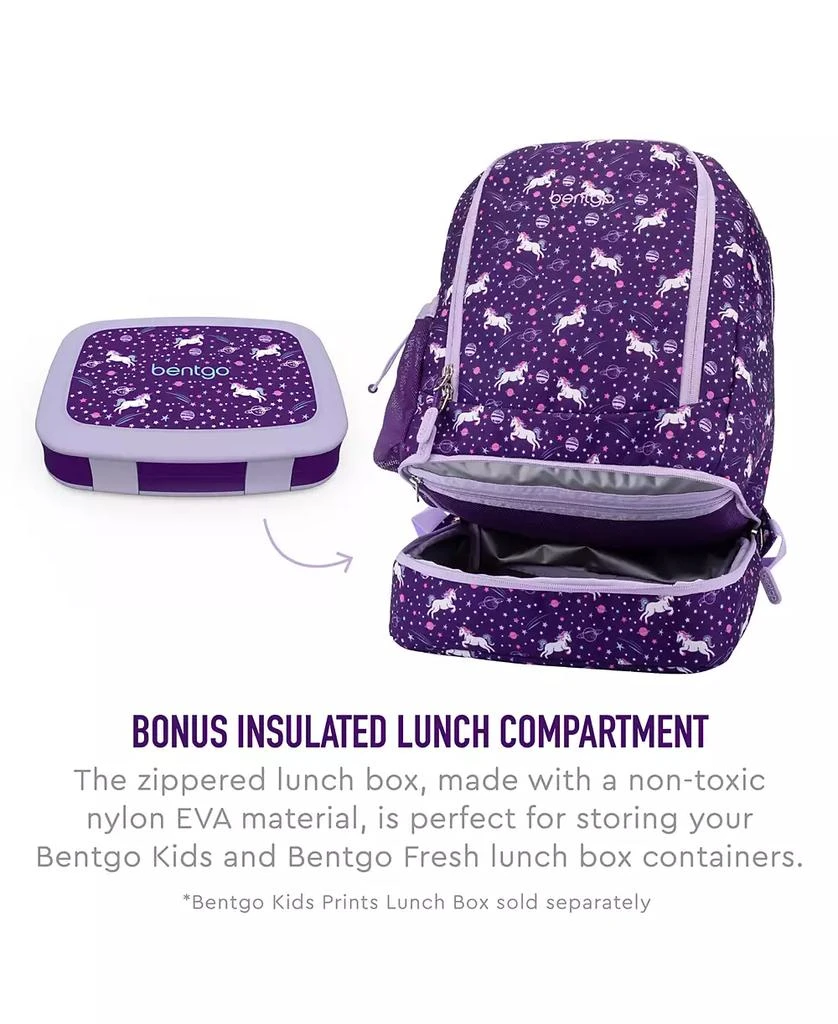 Bentgo Kids Prints 2-in-1 Backpack & Lunch Bag - Unicorn 4