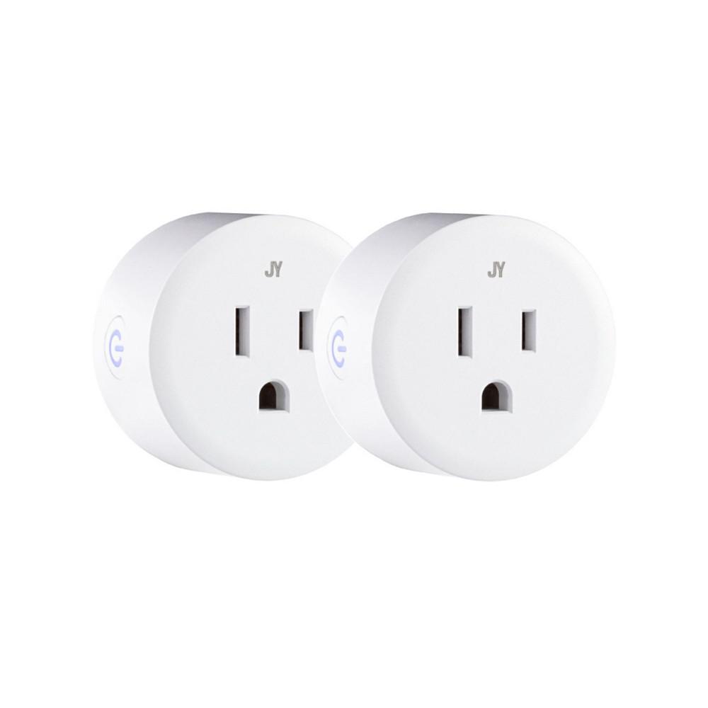 Jonathan Y Smart Plug - Wi-Fi Remote App Control for Lights Appliances, Set of 2