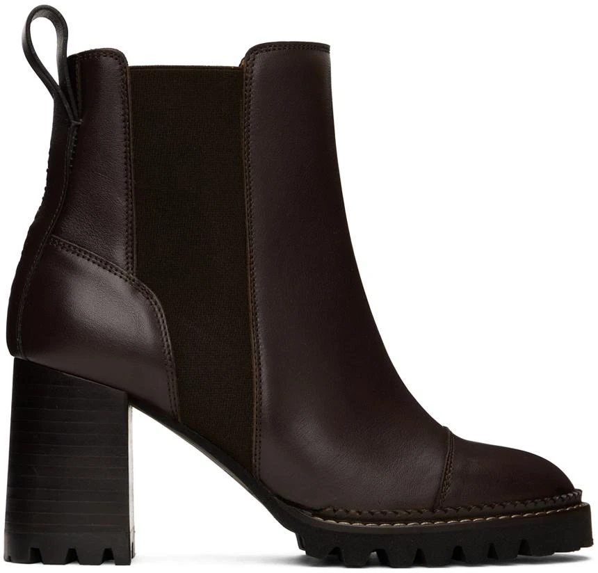 See by Chloé Brown Mallory Chelsea Boots 1