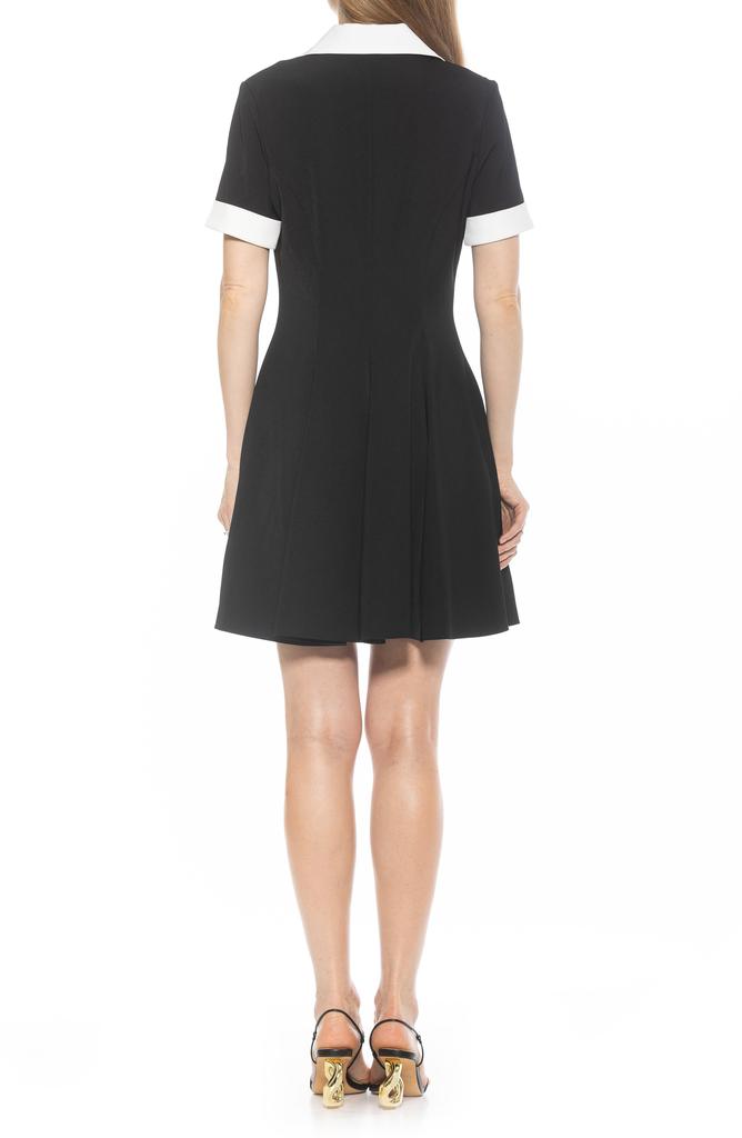 ALEXIA ADMOR Linus Short Sleeve Fit 
Flare Shirtdress