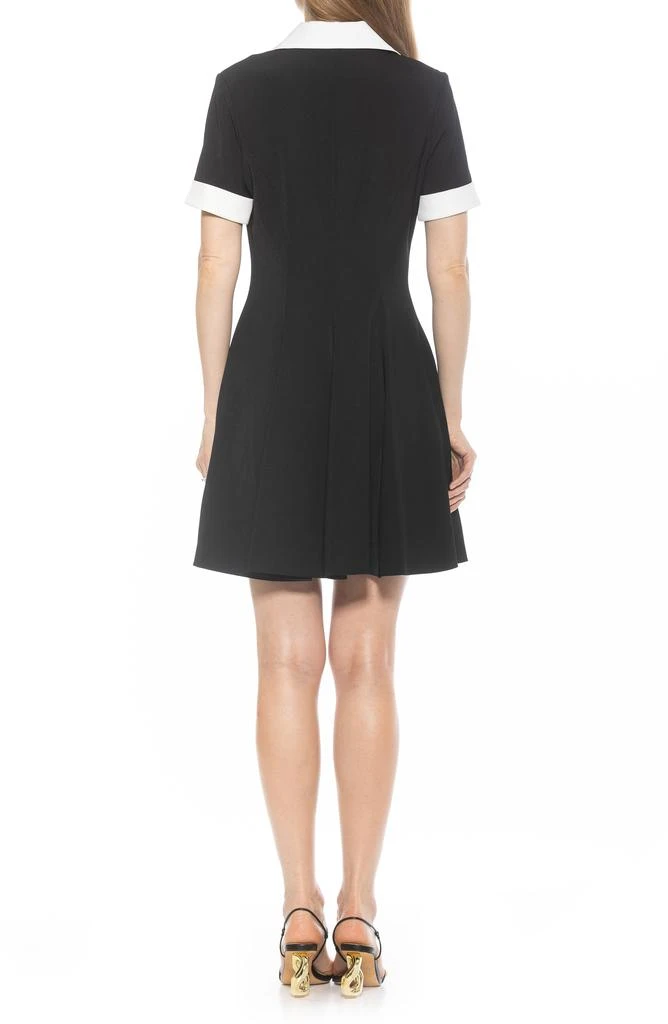 ALEXIA ADMOR Linus Short Sleeve Fit 
Flare Shirtdress 2