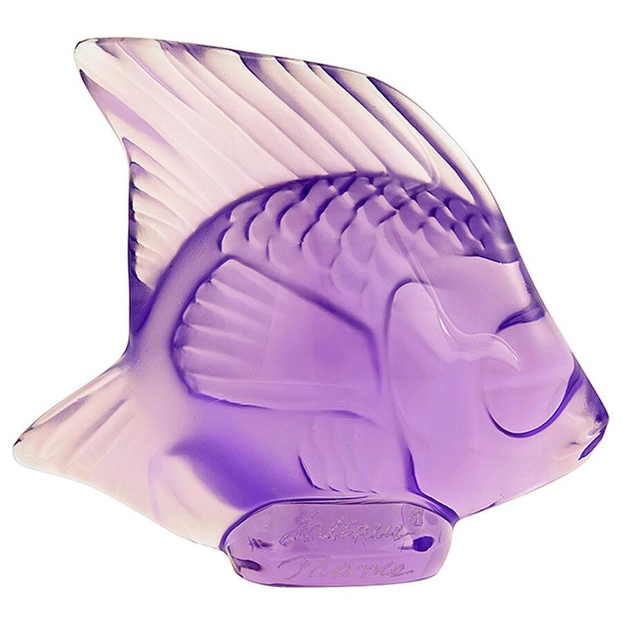 Lalique Crystal Fish Light Violet 30030