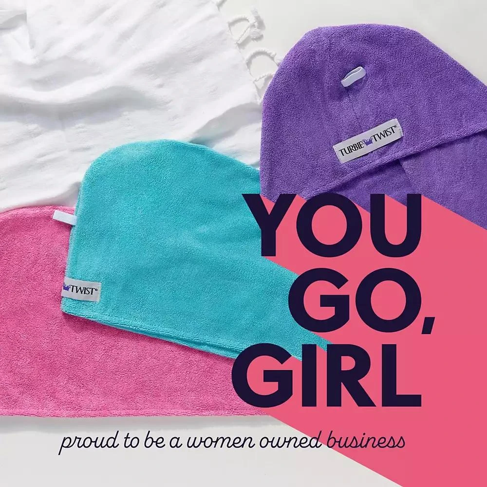 Turbie Twist 2-Pack Microfiber Hair Towel Wrap for Straight, Wavy
Curly Hair – Antique White
Moonbeam, Quick Dry 7