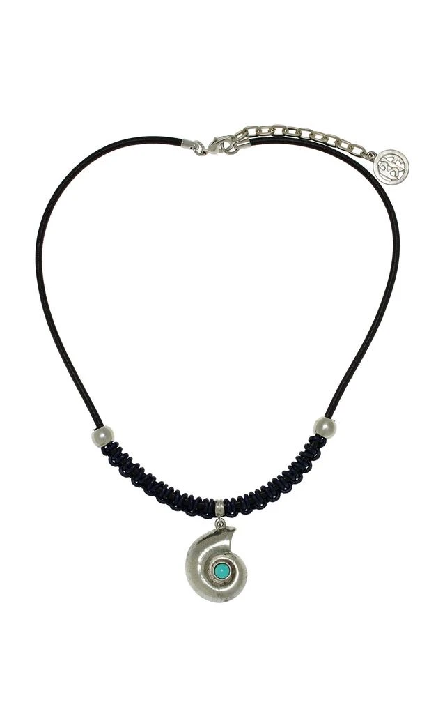 BEN-AMUN Ben-Amun - Exclusive Leather Shell Necklace - Black - OS - Moda Operandi - Gifts For Her 1