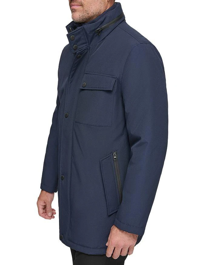 Andrew Marc Harcourt Water Resistant Full Zip Car Coat with Attached Bib 3