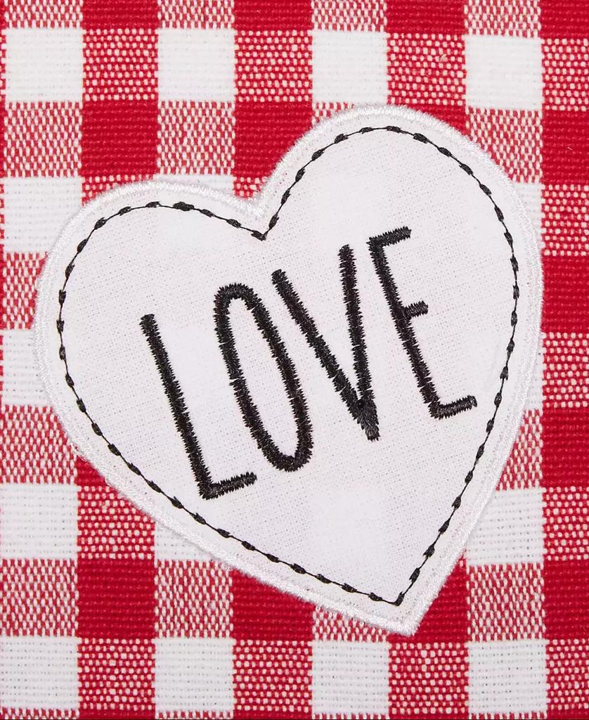 Design Imports Love XOXO Checkers Embellished Placemat, Set of 4