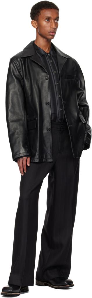 Shop Black Alley Leather Jacket on Sale at BeyondStyle – Get 54
