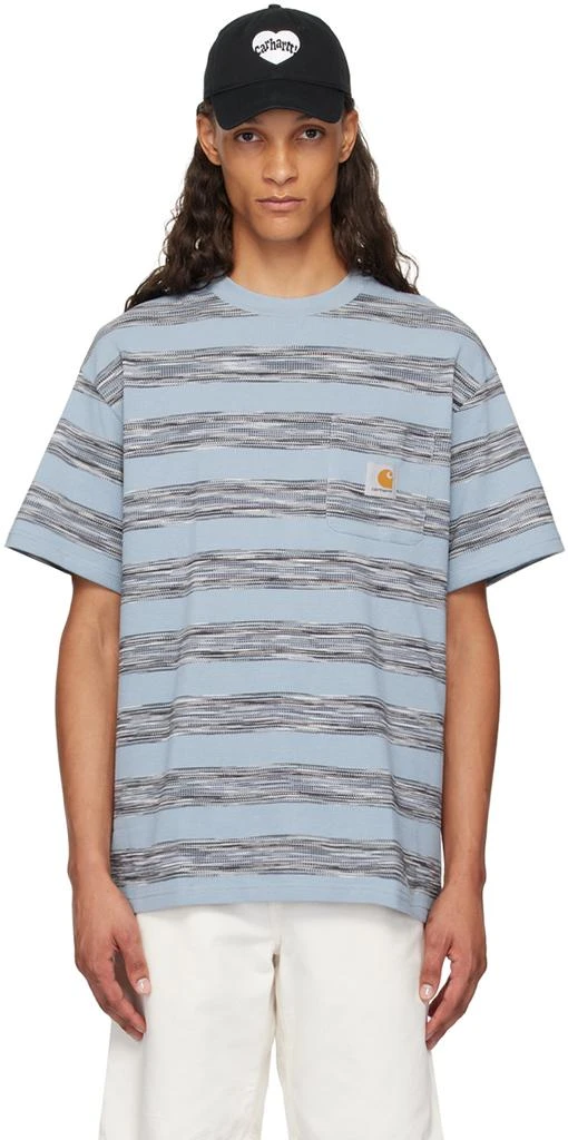 Carhartt WIP Blue Dodson Pocket T-Shirt 1