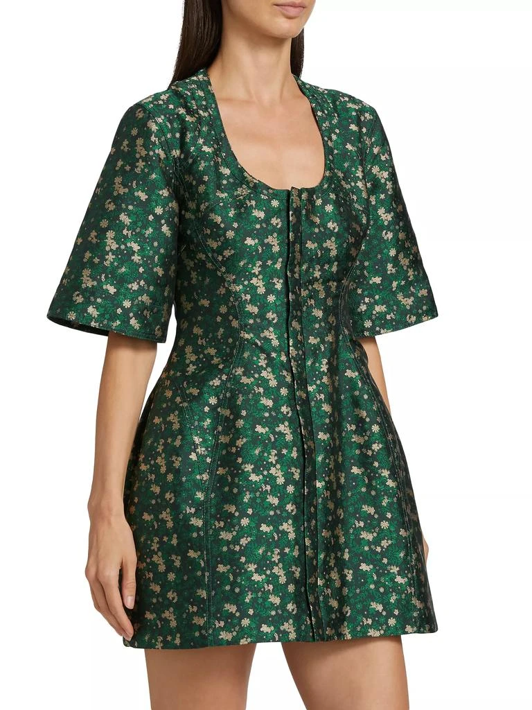Rosie Assoulin Floral U-Turn Minidress 4