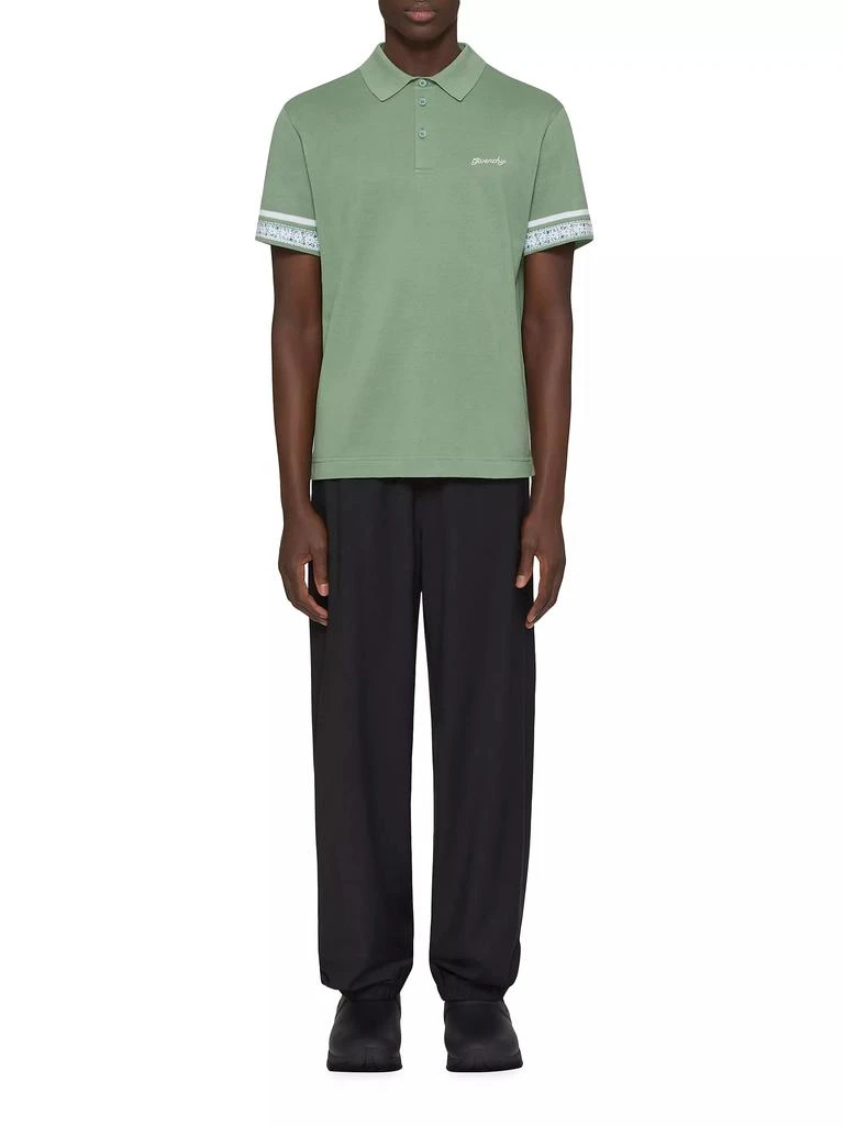 Givenchy Polo Shirt in Cotton with Floral Detail 2