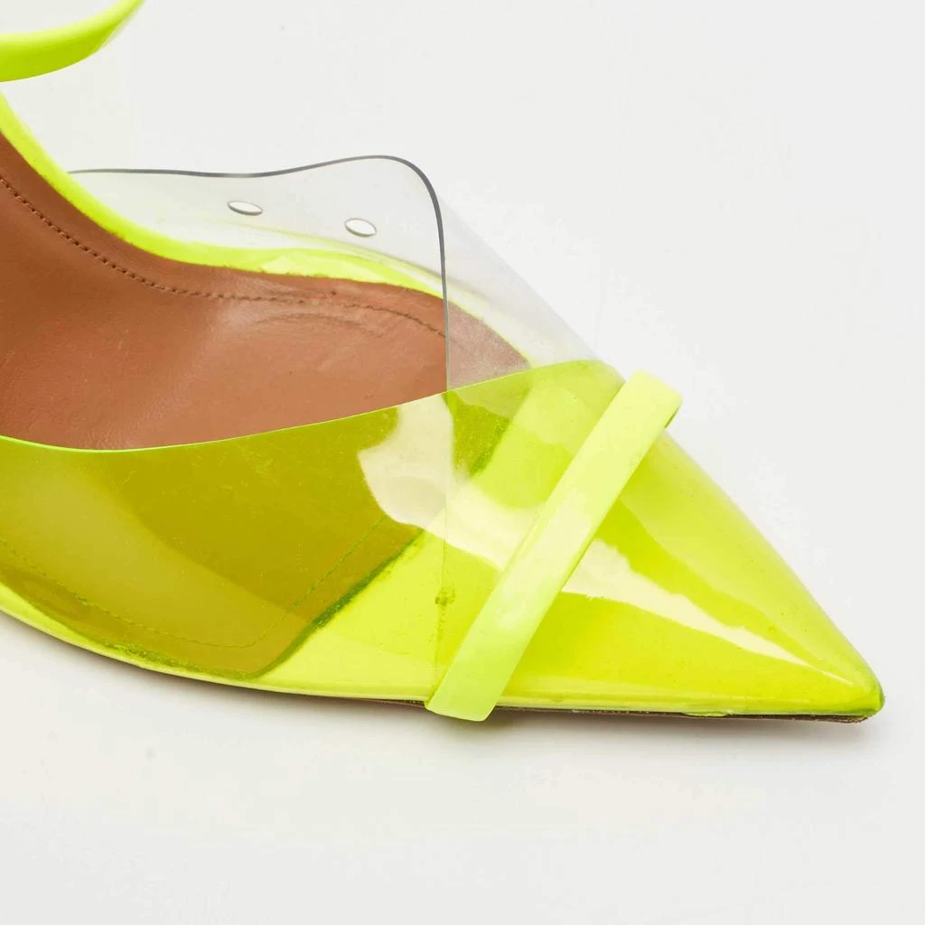 Malone Souliers Malone Souliers Green/Transparent PVC Maureen Pointed Toe Mules Size 40.5 7
