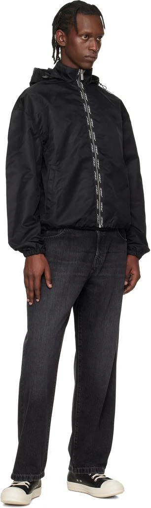 Off-White Black Bookish Nylon Windbreaker Jacket 4