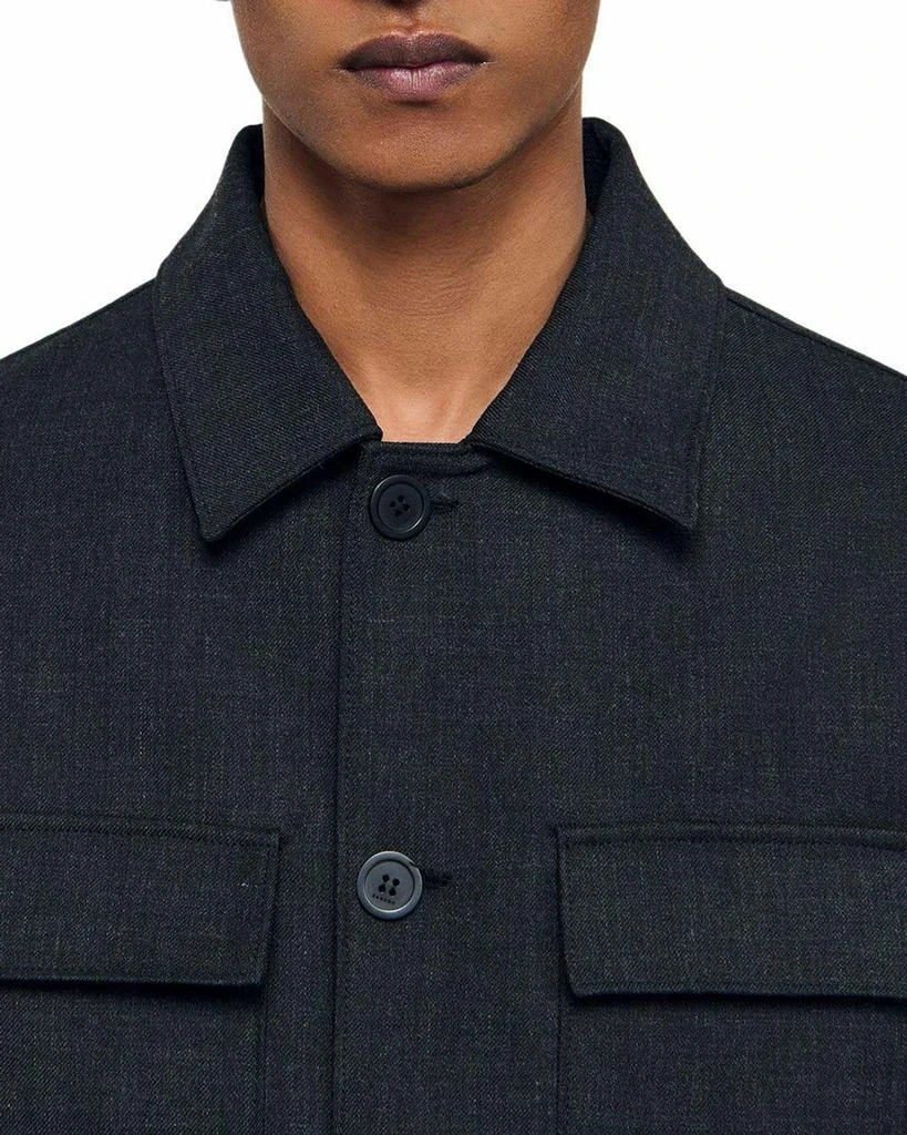 Sandro Heathered Overshirt 5