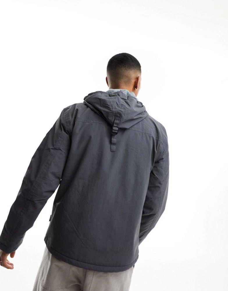 NAPAPIJRI Napapijri Rainforest Winter water-repellent insulated zip up jacket in dark grey 3