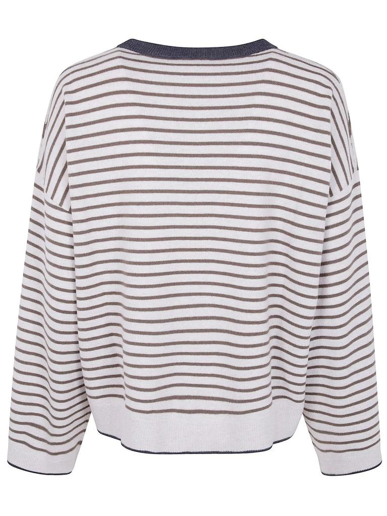 Brunello Cucinelli Brunello Cucinelli Striped Knitted Jumper 2