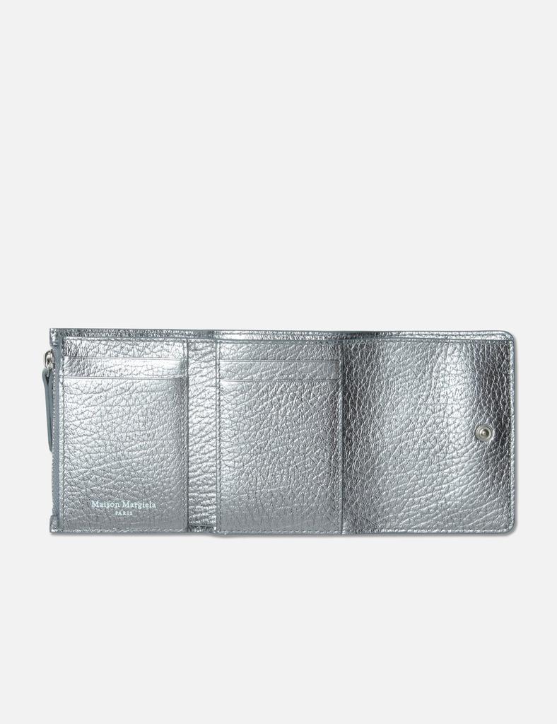MAISON MARGIELA WALLET CLIP 3 WITH ZIP GRAINY LEATHER