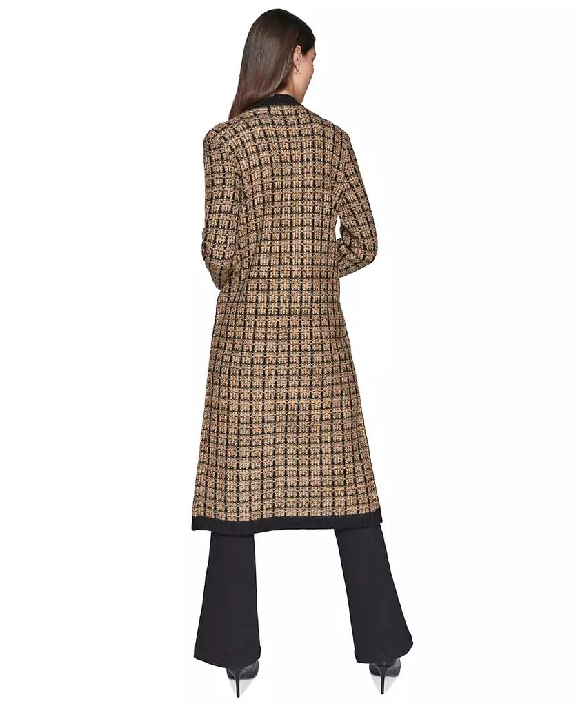Karl Lagerfeld Paris Women's Tweed Duster Cardigan 2