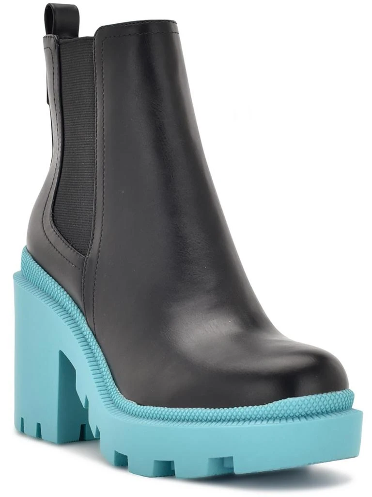 Nine West Forme Womens Leather Ankle Chelsea Boots 5