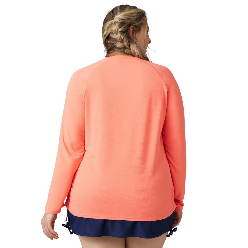 Free Country Women's Plus Size SunFree Quarter Zip Cover-Up