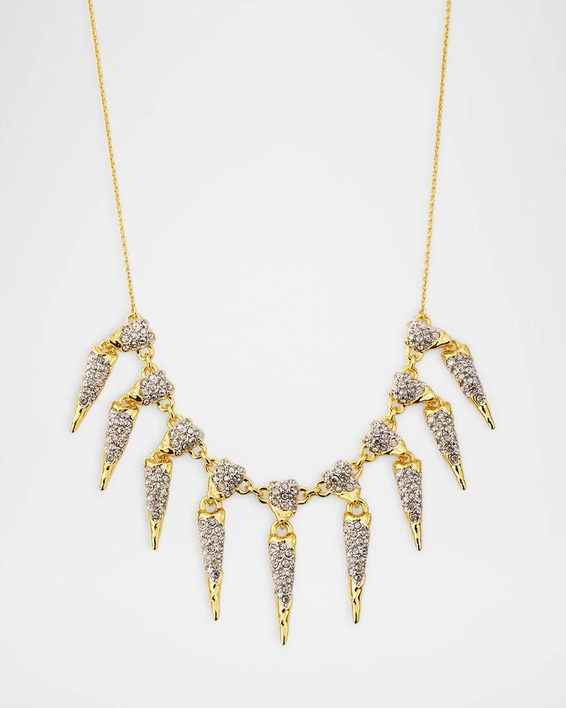 Alexis Bittar Solanales Crystal Spear Fringe Necklace