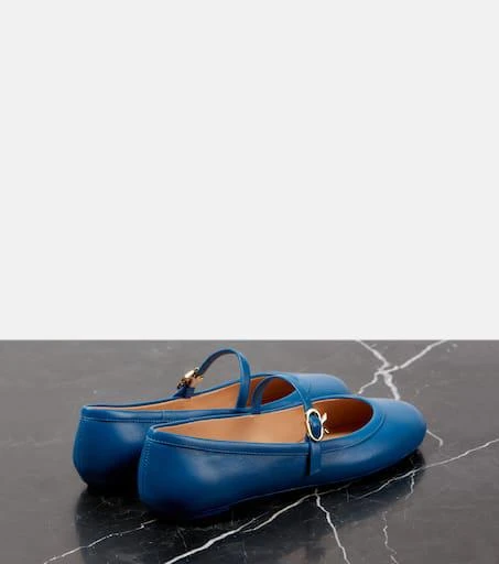 Gianvito Rossi Carla leather Mary Jane flats 2