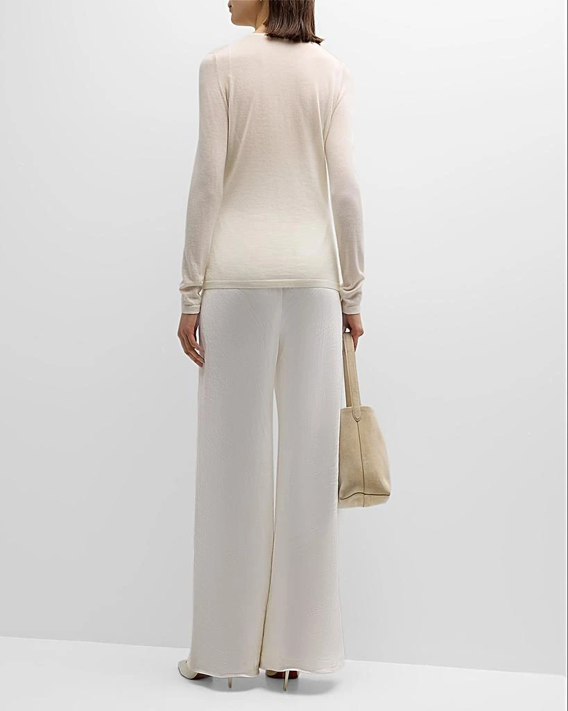 Neiman Marcus Cashmere Superfine Crewneck Top 6