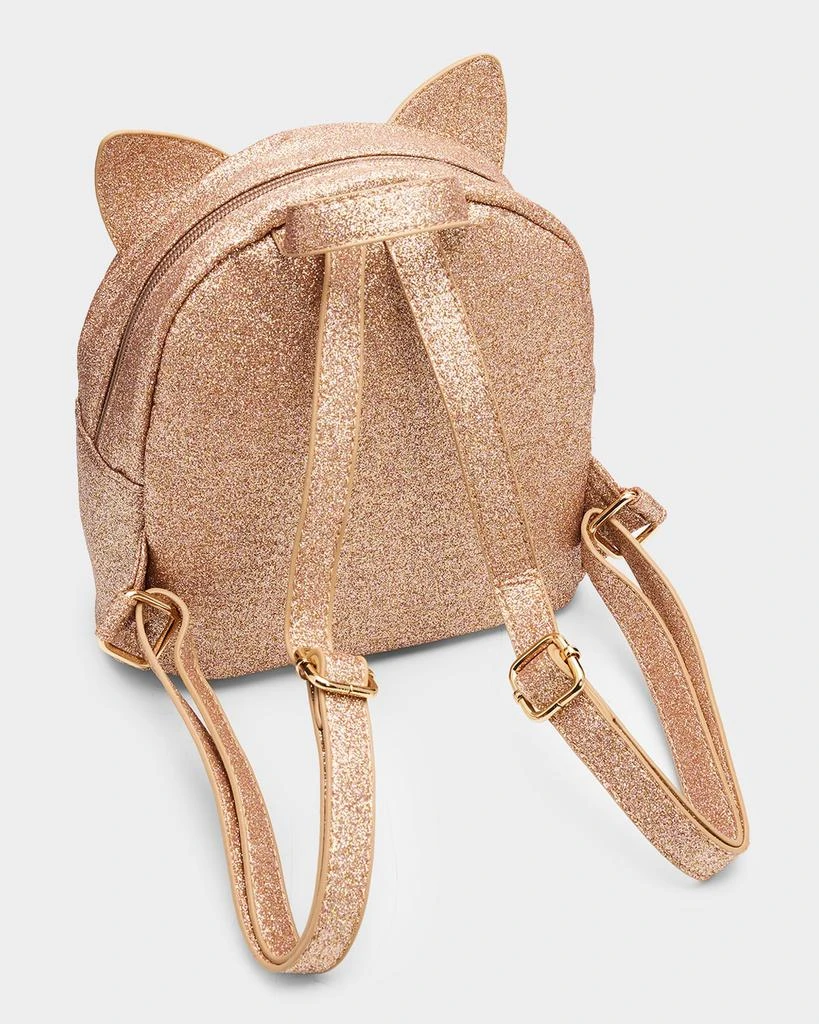 MOLO Girl
s Kitty Glittery Faux Leather Backpack 3