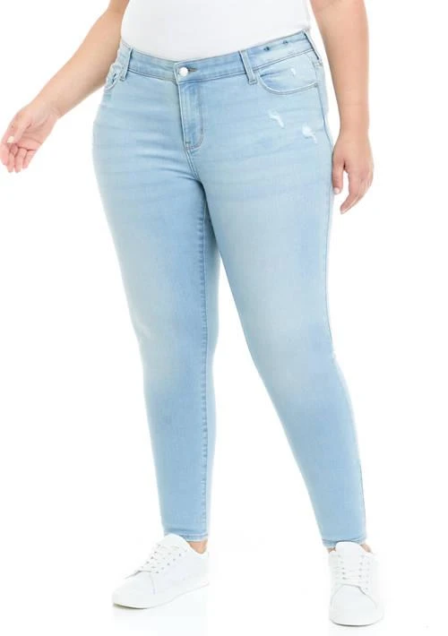 TRUE CRAFT Craft Plus Size Mid Rise Skinny Jeans 1