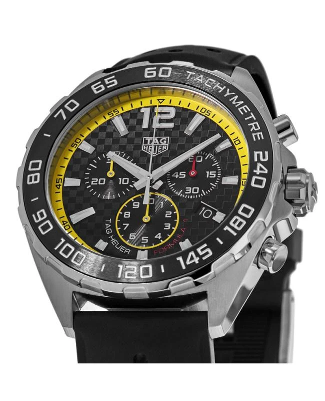 TAG Heuer Tag Heuer Formula 1 Quartz Chronograph Black Dial Rubber Strap Men's Watch CAZ101AC.FT8024 3