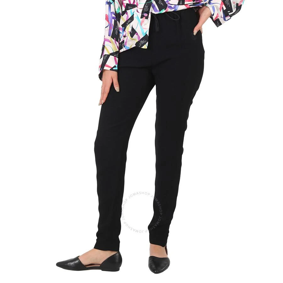 Burberry Ladies Black Custom Fit Monogram Motif Jogging Pants 2
