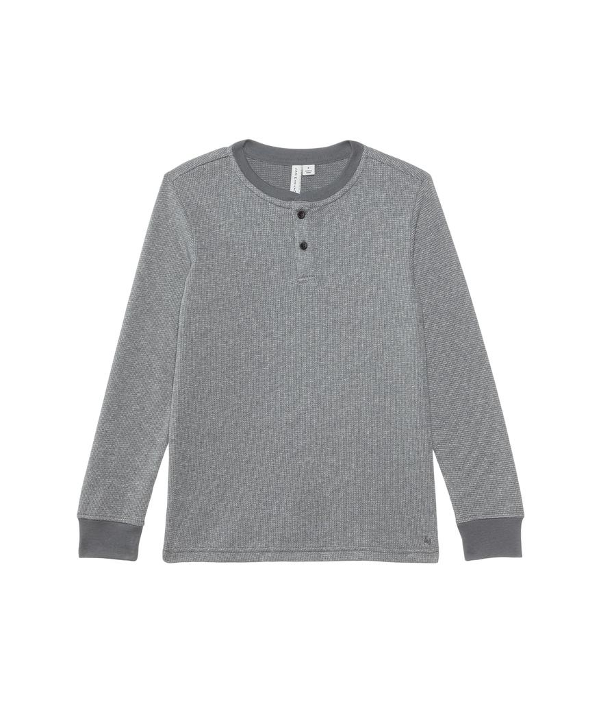 Janie and Jack Textured Stripe Henley (Toddler/Little Kid/Big Kid)