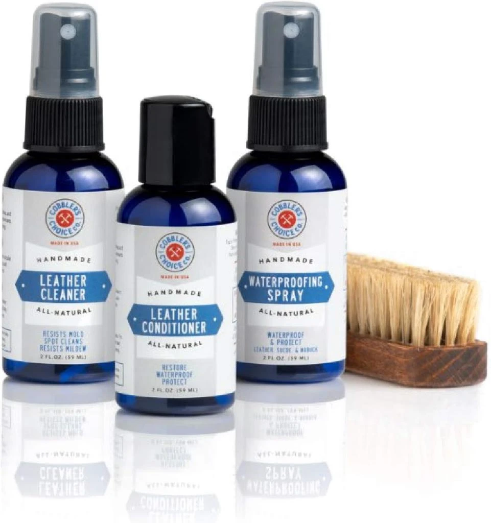 Cobbler's Choice Co. Finest Quality Cobbler's Choice Shoe Care Travel Kit - Travel Friendly Shoe Care Kit, Clean Ingredients, Effective Results!