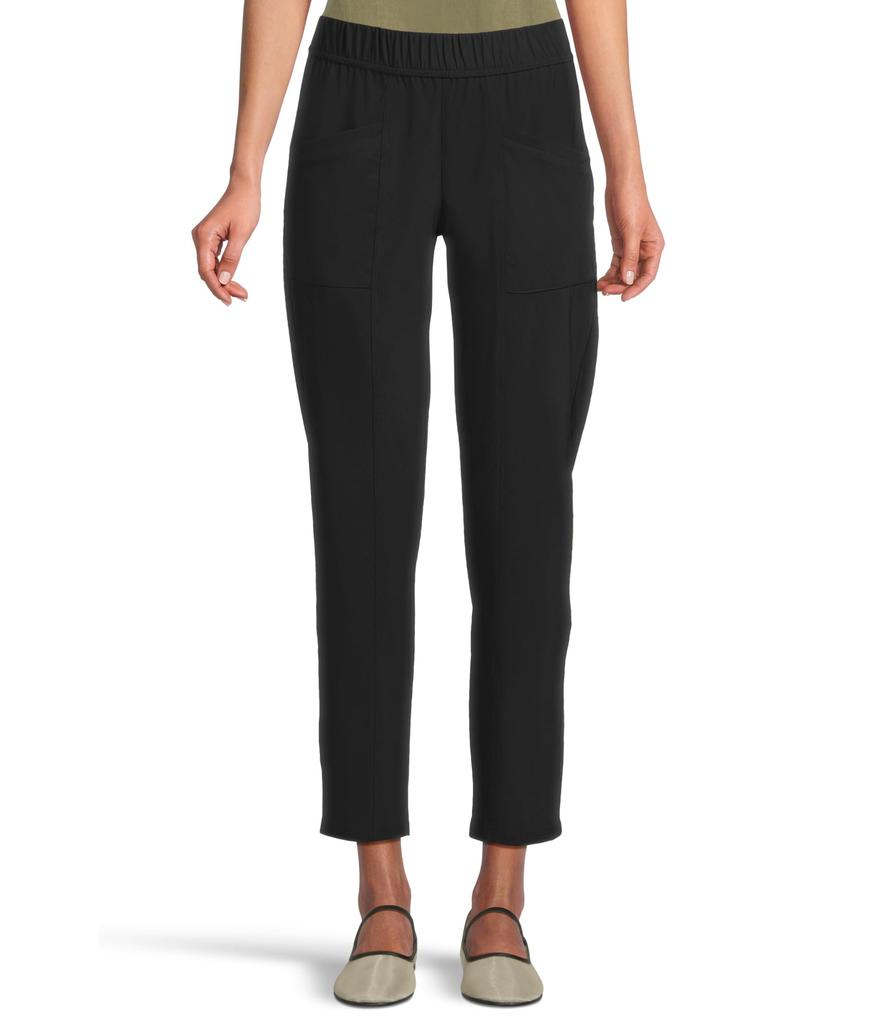 Elliott Lauren Elastic Waist Pull On Pants With Slanted Pockets