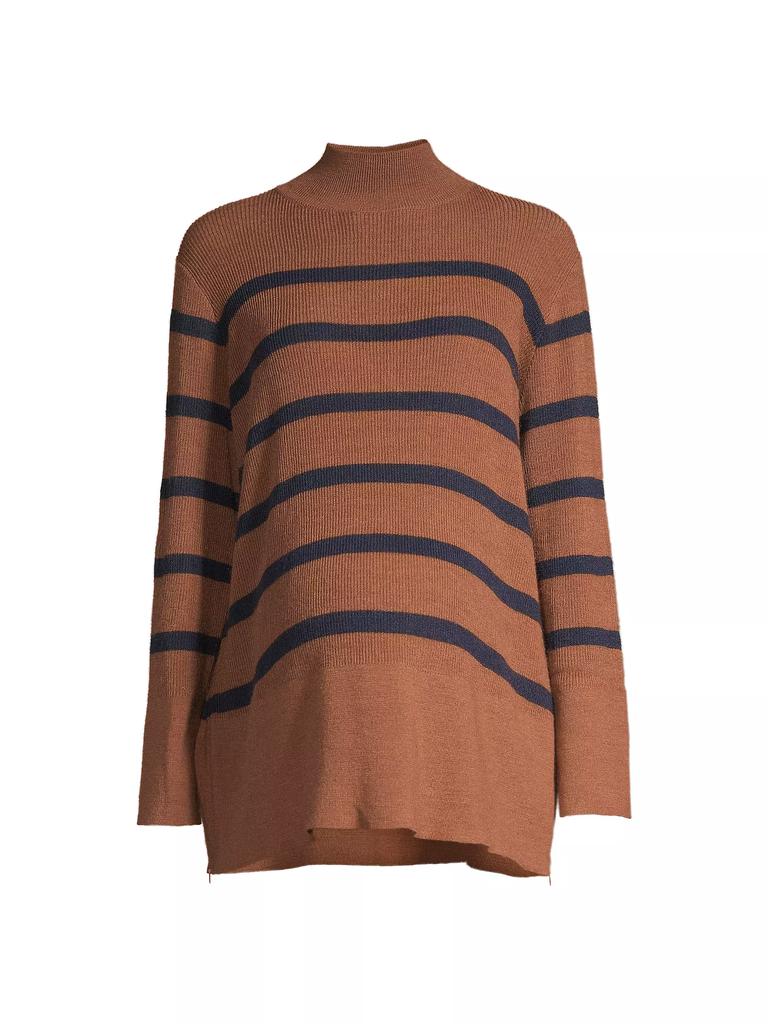 Nom Maternity Sarabeth Striped Maternity Sweater