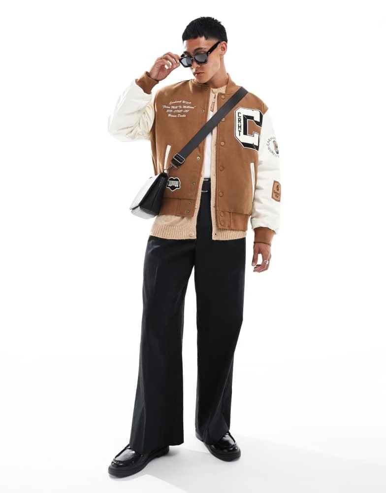 Carhartt WIP Carhartt WIP ducks bomber jacket in brown 1