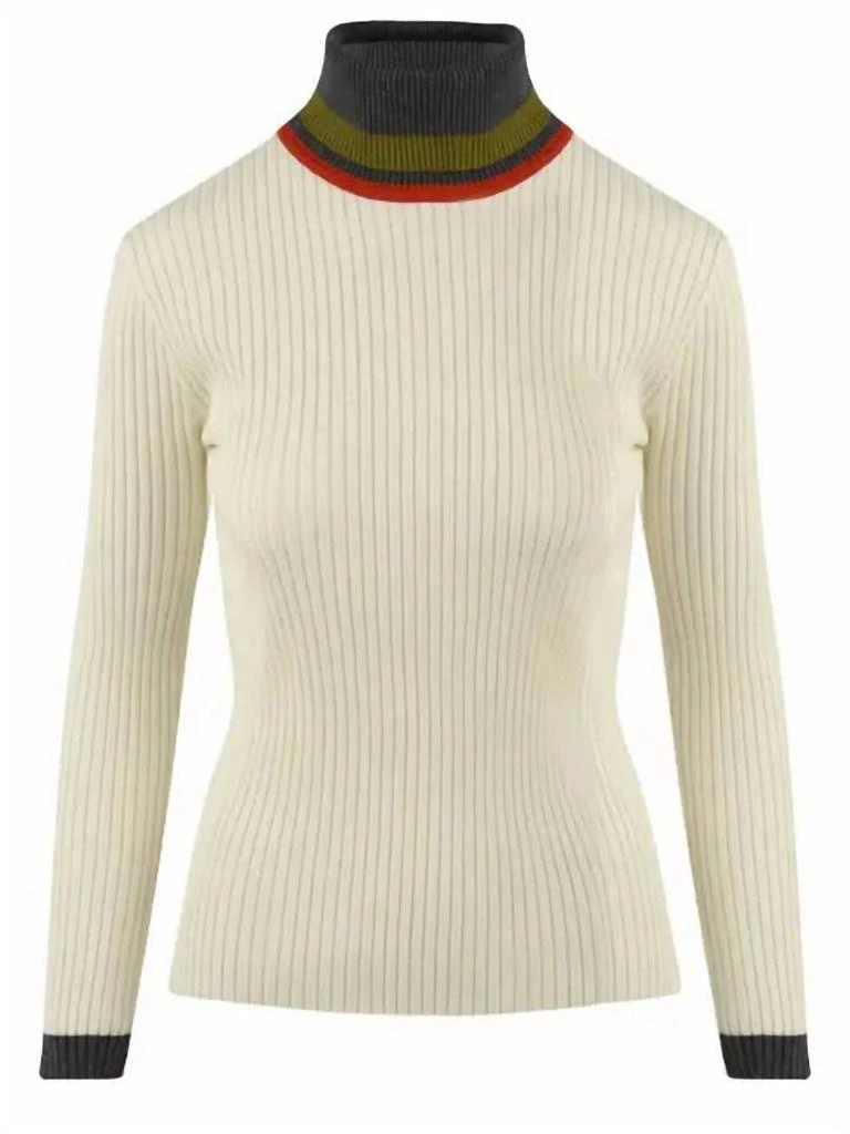 BEATRICE B Beatrice .B - CONTRASTING TURTLENECK SWEATER 3