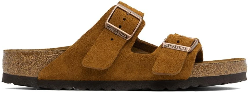 Birkenstock Tan Regular Arizona Soft Footbed Sandals 1
